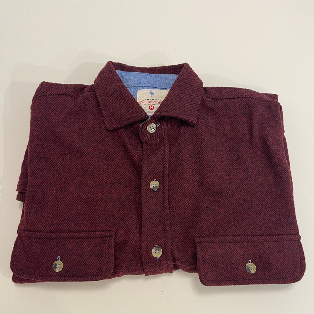 Tailorbyrd Maroon Sweater Shirt